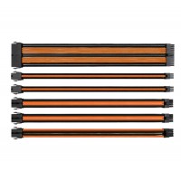 Thermaltake TtMod Sleeved PSU Extension Cable Set – Orange/Black