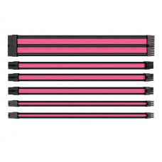 Thermaltake TtMod Sleeved PSU Extension Cable Set – Pink/Black