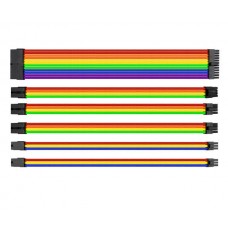 Thermaltake TtMod Sleeved PSU Extension Cable Set – Rainbow