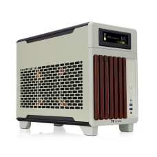 Thermaltake TR100 WS Mini ITX Case Matcha Green Wood Edition