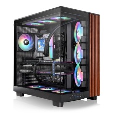 Thermaltake View 380 XL WS ARGB Mid Tower Case Black Wood Edition