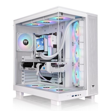 Thermaltake View 380 XL Tempered Glass ARGB Mid Tower Case Snow Edition