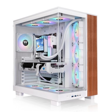 Thermaltake View 380 XL WS ARGB Mid Tower Case Snow Wood Edition