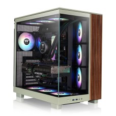 Thermaltake View 380 XL WS ARGB Mid Tower Case Matcha Green Wood Edition