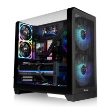 Thermaltake View 390 Air Curved Tempered Glass ATX Mid Tower Case Black Edition