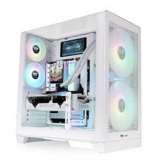 Thermaltake View 390 Air Curved Tempered Glass ATX Mid Tower Case Snow Edition