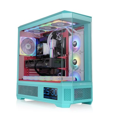 Thermaltake View 600 Tempered Glass Full Tower Case Mint Strawberry Edition