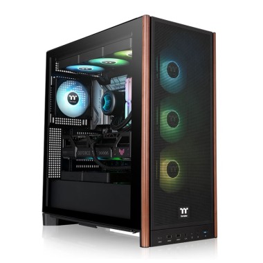 Thermaltake S370 WS Mesh Mid Tower Case Wood Edition Black