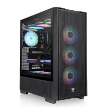 Thermaltake S380 Tempered Glass ARGB Mid Tower Case Black Edition