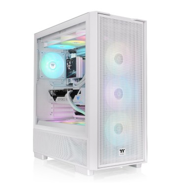Thermaltake S380 Tempered Glass ARGB Mid Tower Case Snow Edition