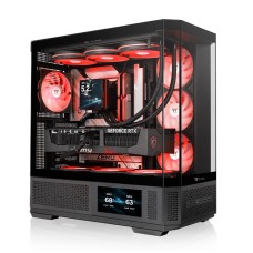 Thermaltake View 370 Tempered Glass ARGB Mid Tower Case Black Edition