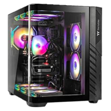 Thermaltake Vision 330 CR Infinity Curved Tempered Glass ARGB Mid Tower Case Black Edition