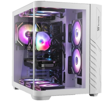 Thermaltake Vision 330 CR Infinity Curved Tempered Glass ARGB Mid Tower Case Snow Edition