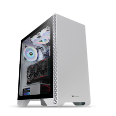 Thermaltake S300 Tempered Glass Mid Tower Case Snow Edition