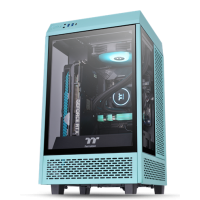 Thermaltake The Tower 100 Tempered Glass Mini Tower Turquoise Edition