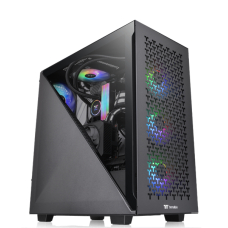 Thermaltake Divider 500 AIR  Dual Side Tempered Glass Mid Tower Case Black Edition