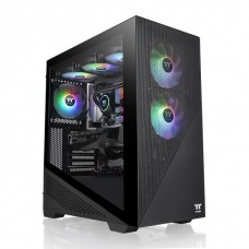 Thermaltake Divider 370 Tempered Glass ARGB Mid Tower Case Black Edition