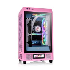 Thermaltake The Tower 200 Tempered Glass Mini Tower Case Bubble Pink Edition