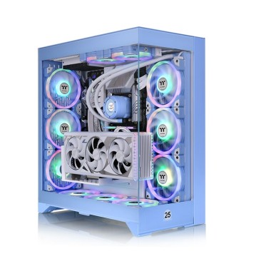 Thermaltake CTE E660 MX Tempered Glass Mid Tower E-ATX Case Hydrangea Blue Edition (Hidden Connectors M/B Compatible)