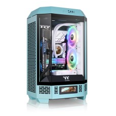 Thermaltake The Tower 300 Tempered Glass Micro Tower Case Turquoise Edition