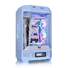 Thermaltake The Tower 300 Tempered Glass Micro Tower Case Hydrangea Blue Edition