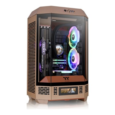 Thermaltake The Tower 300 Tempered Glass Micro Tower Case Gravel Sand Edition