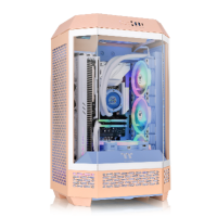 Thermaltake The Tower 300 Tempered Glass Micro Tower Case Peach Fuzz Edition