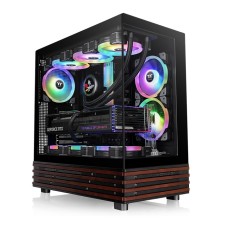 Thermaltake View 270 Plus WS ARGB Mid Tower Case Black Wood Edition