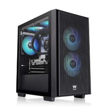 Thermaltake Versa H16 Tempered Glass ARGB Micro ATX Case Black Edition (TTSI Only)