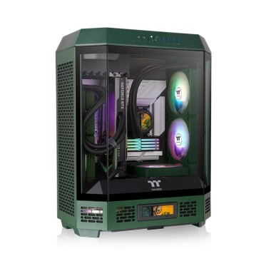 Thermaltake The Tower 600 Tempered Glass Mid Tower Case Racing Green Edition