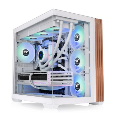 Thermaltake View 380 WS ARGB Mid Tower Case Snow Wood Edition