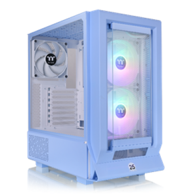 Thermaltake Ceres 350 MX ARGB Mid Tower E-ATX Case Hydrangea Blue Edition (Interchangeable Mesh/TG Front Panel)