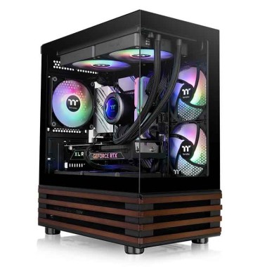 Thermaltake View 170 WS ARGB Micro Case Black Wood Edition