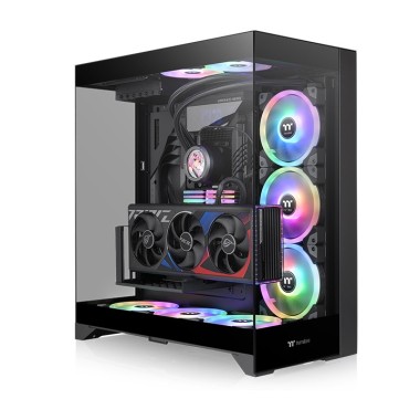 Thermaltake CTE E550 Tempered Glass Dual Chamber Mid Tower Case Black Edition (Supports Hidden Connector M/B)