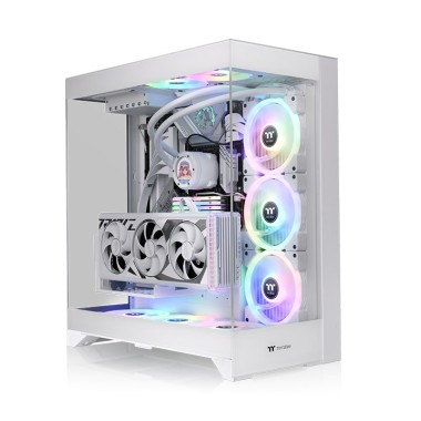 Thermaltake CTE E550 Tempered Glass Dual Chamber Mid Tower Case Snow Edition (Supports Hidden Connector M/B)