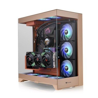 Thermaltake CTE E550 Tempered Glass Dual Chamber Mid Tower Case Gravel Sand Edition (Supports Hidden Connector M/B)