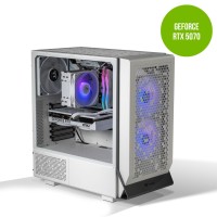 Thermaltake Gaming System Infinity PRO V6 SNOW - AMD 7600 / RTX 5070/ B650 WIFI/ 32GB RAM/ Ceres 300 SNOW