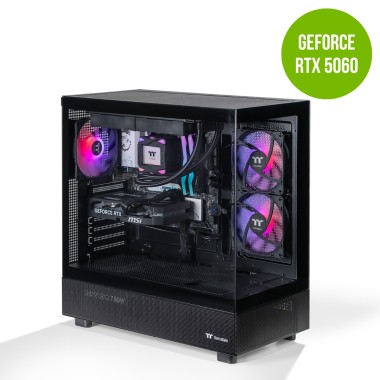 Thermaltake Gaming System Horizon V2 - AMD 7500F / RTX 5060/ B650 WIFI/ 32GB RAM/ View 270 ARGB BLACK