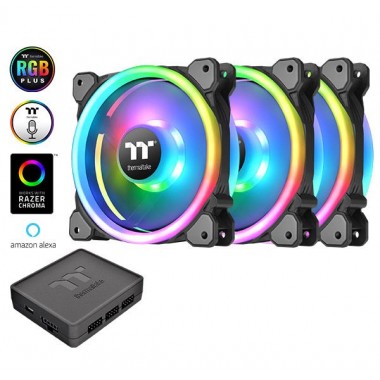 Thermaltake Riing Trio 12 TT Premium Edition 120mm LED RGB Fan - 3 Fan Pack
