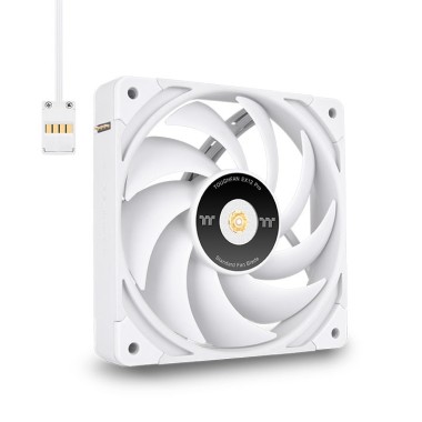 Thermaltake TOUGHFAN EX12 Pro Magnetic Connection PWM High Static Pressure (up to 2000RPM) Radiator Fan White Edition - 3 Fan Pack