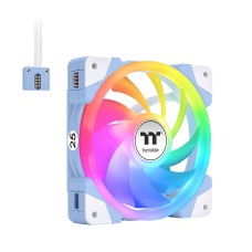 Thermaltake SWAFAN EX12 ARGB Magnetic Quick Connect PWM Cooling Fan (up to 2000RPM) Hydrangea Blue Edition - 3 Fan Pack