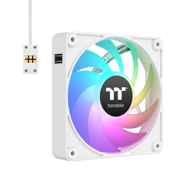 Thermaltake CT120 EX ARGB Magnetic Quick Connect PWM Fan (up to 2000RPM) White Edition - 3 Fan Pack