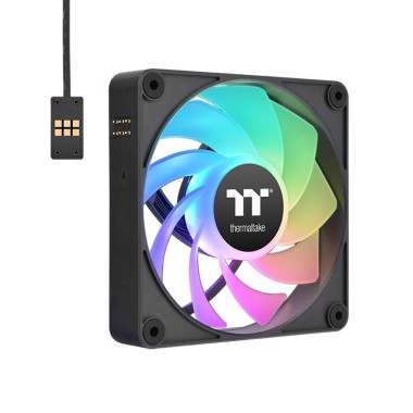 Thermaltake CT120 EX Reverse ARGB Magnetic Quick Connect PWM Fan (up to 2000RPM) Black Edition- 3 Fan Pack