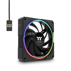 Thermaltake TS120 EX RGB Magnetic Quick Connect PWM Fan Black Edition - 3 Fan Pack