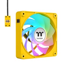 Thermaltake CT140 EX Reverse ARGB Magnetic Quick Connect PWM Fan (up to 1800RPM) Bumblebee Edition - 3 Fan Pack