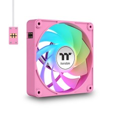 Thermaltake CT140 EX Reverse ARGB Magnetic Quick Connect PWM Fan (up to 1800RPM) Pink Edition - 3 Fan Pack