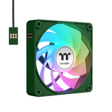 Thermaltake CT140 EX Reverse ARGB Magnetic Quick Connect PWM Fan (up to 1800RPM) Racing Green Edition - 3 Fan Pack