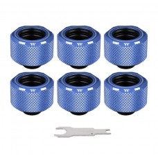 Thermaltake Pacific C-PRO Leak-Proof G1/4 PETG Tube 16mm OD Compression - Blue (6-Pack Fittings)