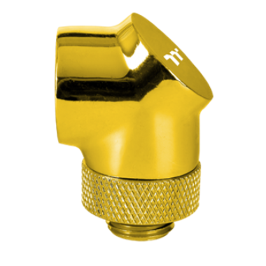 Thermaltake Pacific G1/4 90 Degree Adapter - Gold