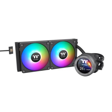 Thermaltake TH240 V2 Ultra EX ARGB Magnetic Connect with 2.1" LCD Display AIO Liquid CPU Cooler